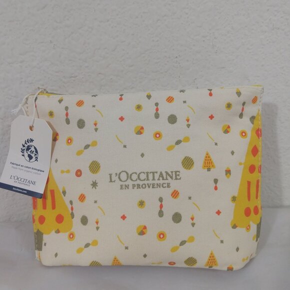 L’Occitane En Provence Makeup Bag Recycled Cotton Pouch NEW - Picture 2 of 8